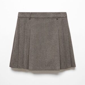 Mango pleated mini skirt